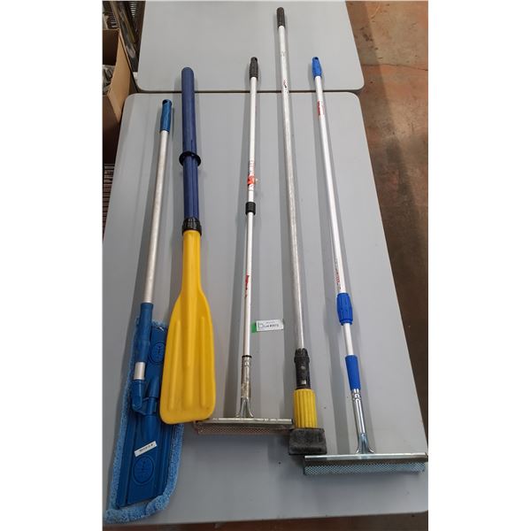 *Mostly Car Washing Tools- Versatility, (2) Squeegees, Telescopic Poles, Misc - PICK UP