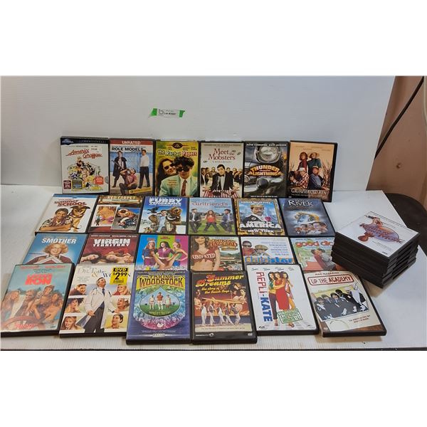(30)DVDS- Role Models, Coming To America Red Carpet, ChildStar, Jawbreaker, The Dukes Of Hazzard