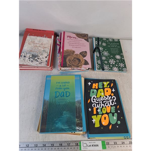 Various Cards- Christmas, Mothers Day, Fathers Day