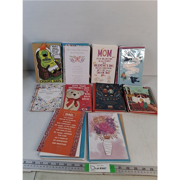 Various Cards- Fathers, Mothers, Valentines Day, Christmas