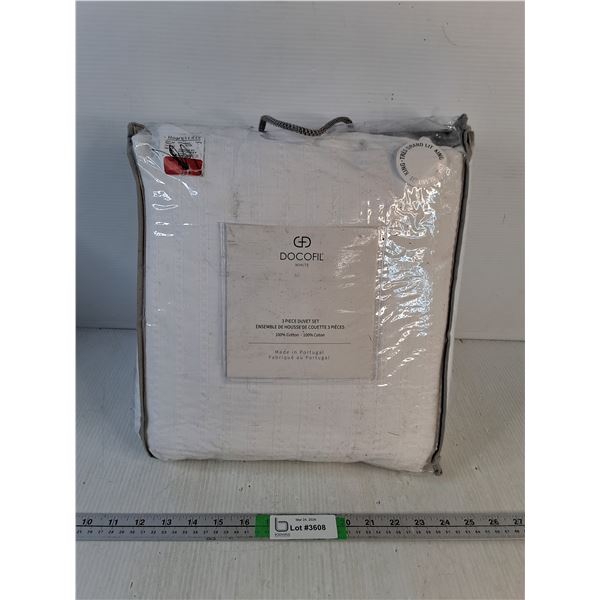 Docofil 3 Piece Duvet Set- King Size
