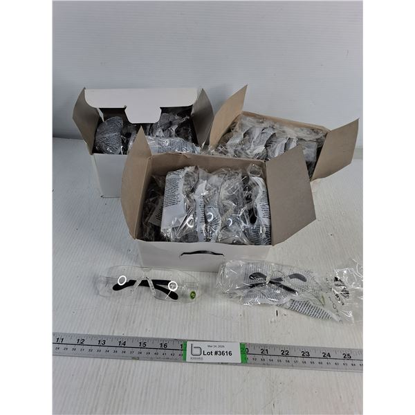 (3) Boxes of 12  PCL Safety Glasses- NIB
