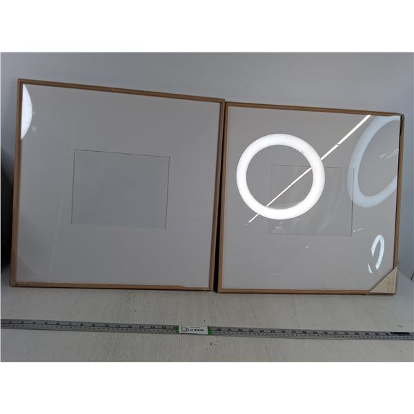 (2) Wooden Picture Frames- Some Damage, As Is - PICK UP ONLY