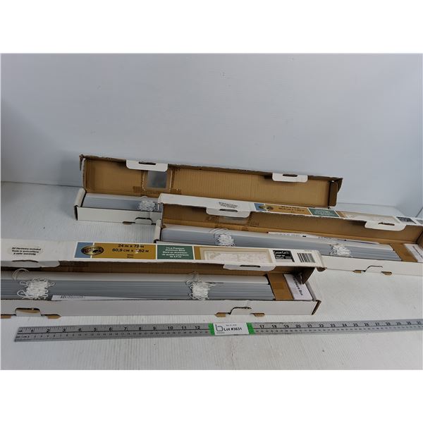 (3) Boxes of White Premium Blinds- As Is - PICK UP ONLY