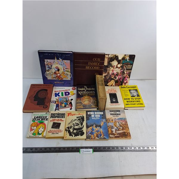 (14) Books (Disney World, Dale Carnegie, Nostradamus)