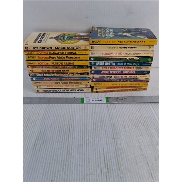(23) Vintage Andre Norton Paperback Novels