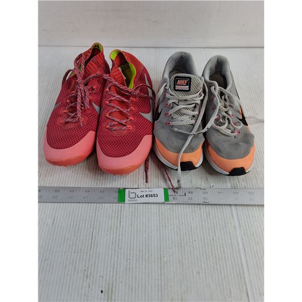 Women's Nike Free Hyperfeel Trail-Women's Size 9.5 and Pair of nike Air Dynasty Sneakers-Youth Size