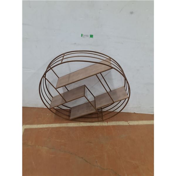 *Circular Shaped 4 Tier Wall Shelf, 30" Diameter, Cannot Ship