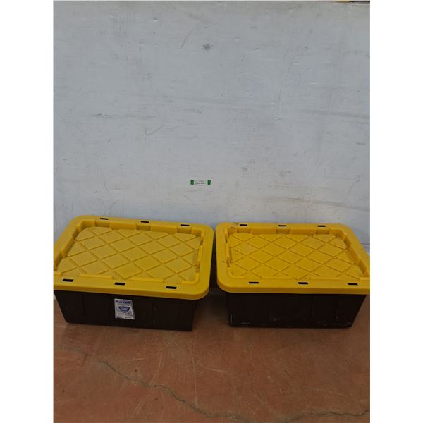 *(2) 26x17.76x12.25" Durabilt Tubs With Lids -Cannot Ship
