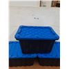 Image 1 : *(3) Mastercraft Tubs with Lids. Measurements in Photos, Cannot Ship
