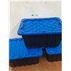 Image 1 : *(3) Mastercraft Tubs With Lids. Measurements in Photos, Cannot Ship