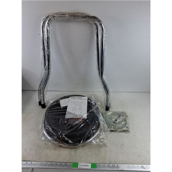 Big Red Swivel Stool - Needs Assembly - PICK UP