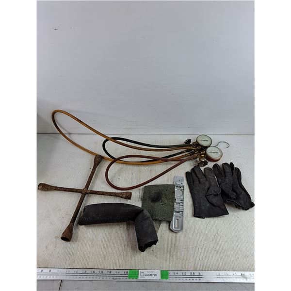 PSI Gauges, Lug Wrench, Gloves, Misc