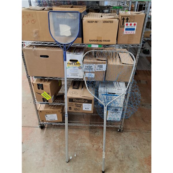 *55" Fishing Net, 65" Pool Skimmer - PICKUP ONLY