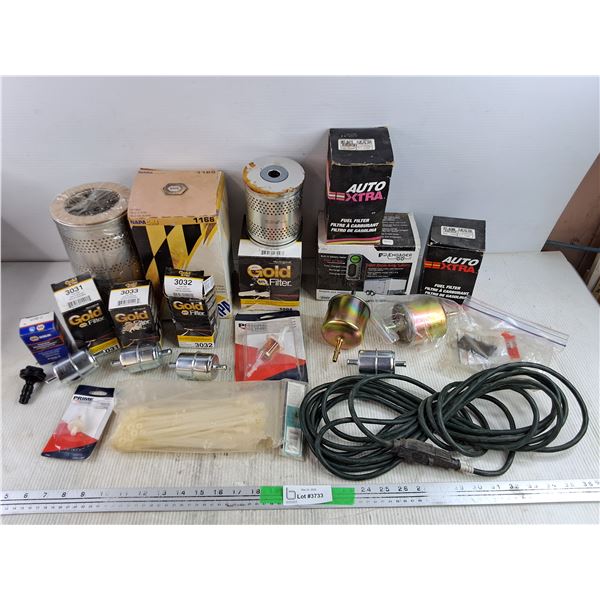 Napa Gold Oil & Fuel Filters, Engager Trailer Break Away System, Extension Cord, Misc, As Is
