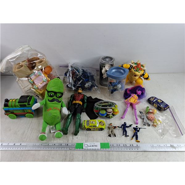 Assorted Kids Toys, Figures, Plush Mr. Pickle