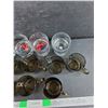 Image 5 : Tempered Glass Mugs, (4) Whisky Glasses & Dice
