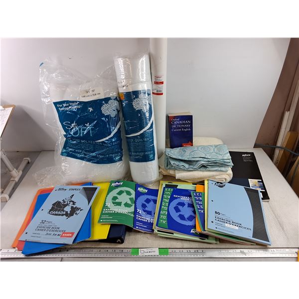 Polyester Quilt Batt, Fabric, Oxford Canadian Dictionary, Exercise Books, Misc