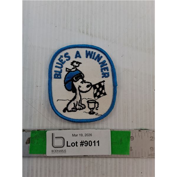 'Blue's a Winner' Clothing Crest 3.5" x 3"