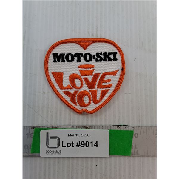 Moto-Ski I Love You Snowmobile Crest 3.25" x 3"