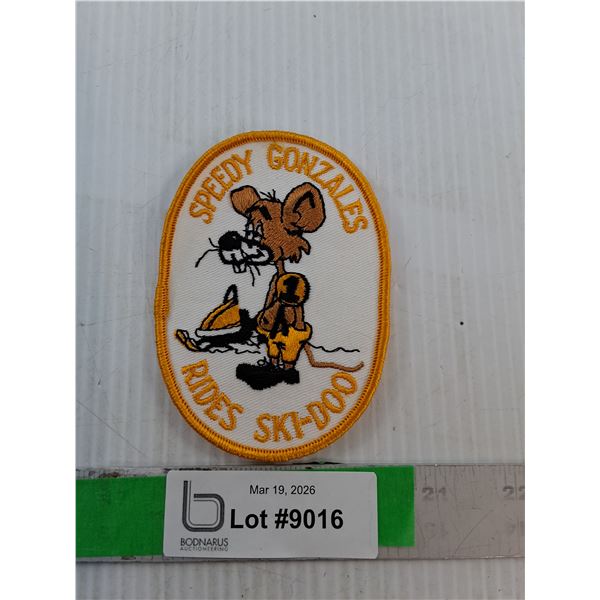 Speedy Gonzales Snowmobile Crest 4.25"  x 3"