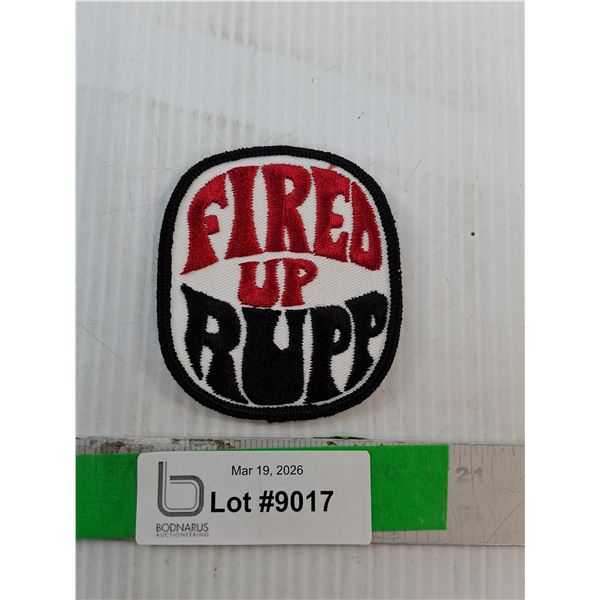 'Fired Up Rupp' Snowmobile Crest 3" x 3.25"