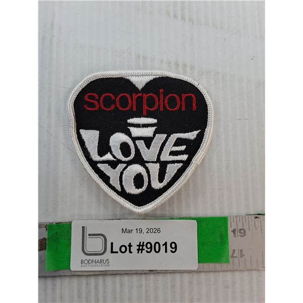 Scorpion I Love You Snowmobile Crest 3.25" x 3"