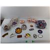 Image 1 : Vintage Clothing Badges- Shell, Greyhound Lines, Husky, Misc.