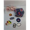 Image 2 : Vintage Clothing Badges- Shell, Greyhound Lines, Husky, Misc.