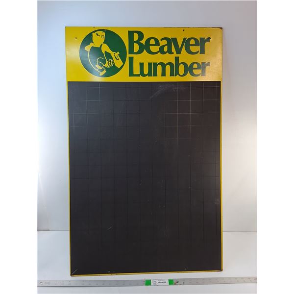 #Beaver Lumber Chalkboard Sign 38" x 24", Cannot Ship
