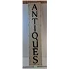 Image 1 : # Metal 'Antiques' Sign 48" x 10", Cannot Ship