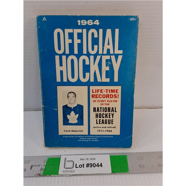 1964 Official Hockey Record Book