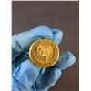 Image 3 : ^Men's Gold Colored Lion Ring, Approx. Size 11.5