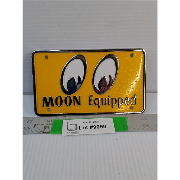 Moon Eyes Speed Racing Equipment Car Plaque 6" x 3.5"