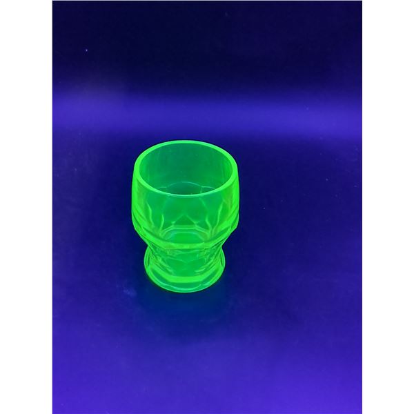 Uranium Glass Cup 4"