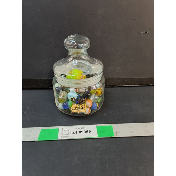 RBC Glass Jar & Marbles