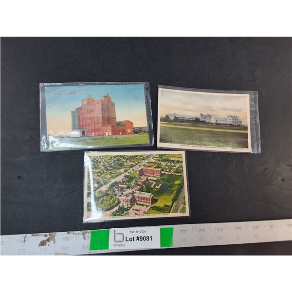 (3) Vintage Saskatoon Postcards