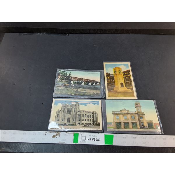 (4) Vintage Saskatoon Postcards