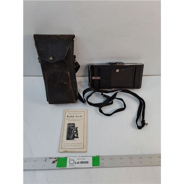 Kodak Six-16 Camera, Manual & Case