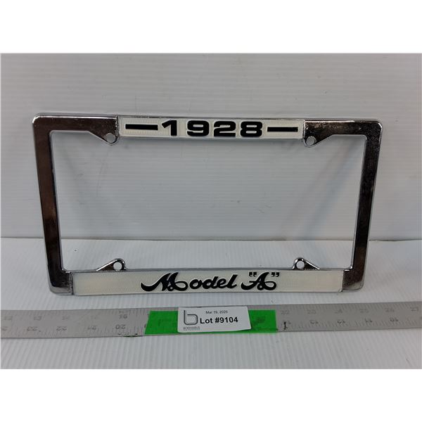 1928 Model "A" Metal License Plate Frame
