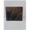 Image 2 : Porcelain Lead Warning Sign 7" x 6"
