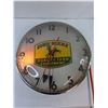 Image 3 : *John Deere Light Up Metal Wall Clock 15"- Working
