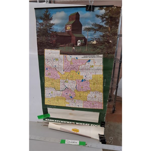 Saskatchewan Wheat Pool 1969-1972 Calendar 23" x 13.5"- As Is - PICK UP