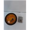 Image 2 : Simoniz Laquer Tin 4.25" & H.E. Johnson Excavating Lighter- Cannot Ship