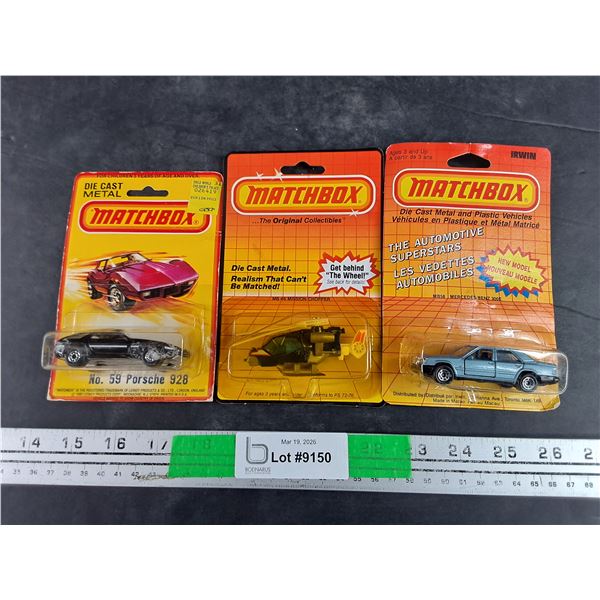 (3)  Vintage Matchbox Die Cast Metal & Plastic Vehicles