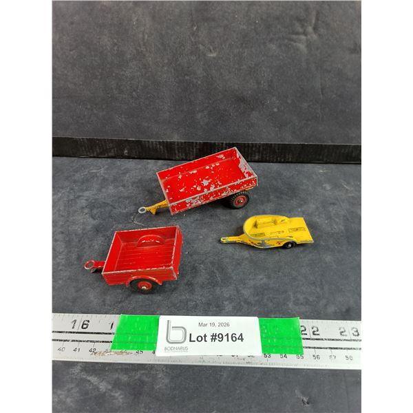 Vintage Dinky Toys & Matchbox Pressed Steel Toy Trailers