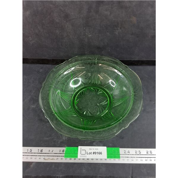 10" Uranium Glass Bowl