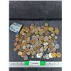 Image 1 : Assorted Coins & (3) 20 Mexican Peso Banknotes