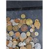 Image 8 : Assorted Coins & (3) 20 Mexican Peso Banknotes