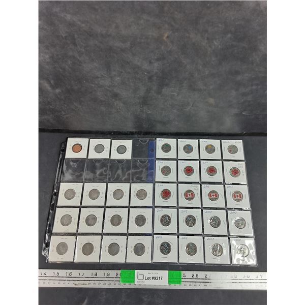 Assorted Canadian 25 Cents Coins - Collectible